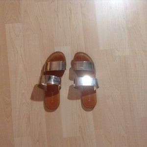 Gold Reflective Sandles
